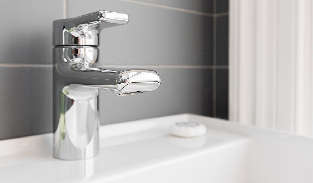 Small Bathroom Updates with Copper Taps and Trays
